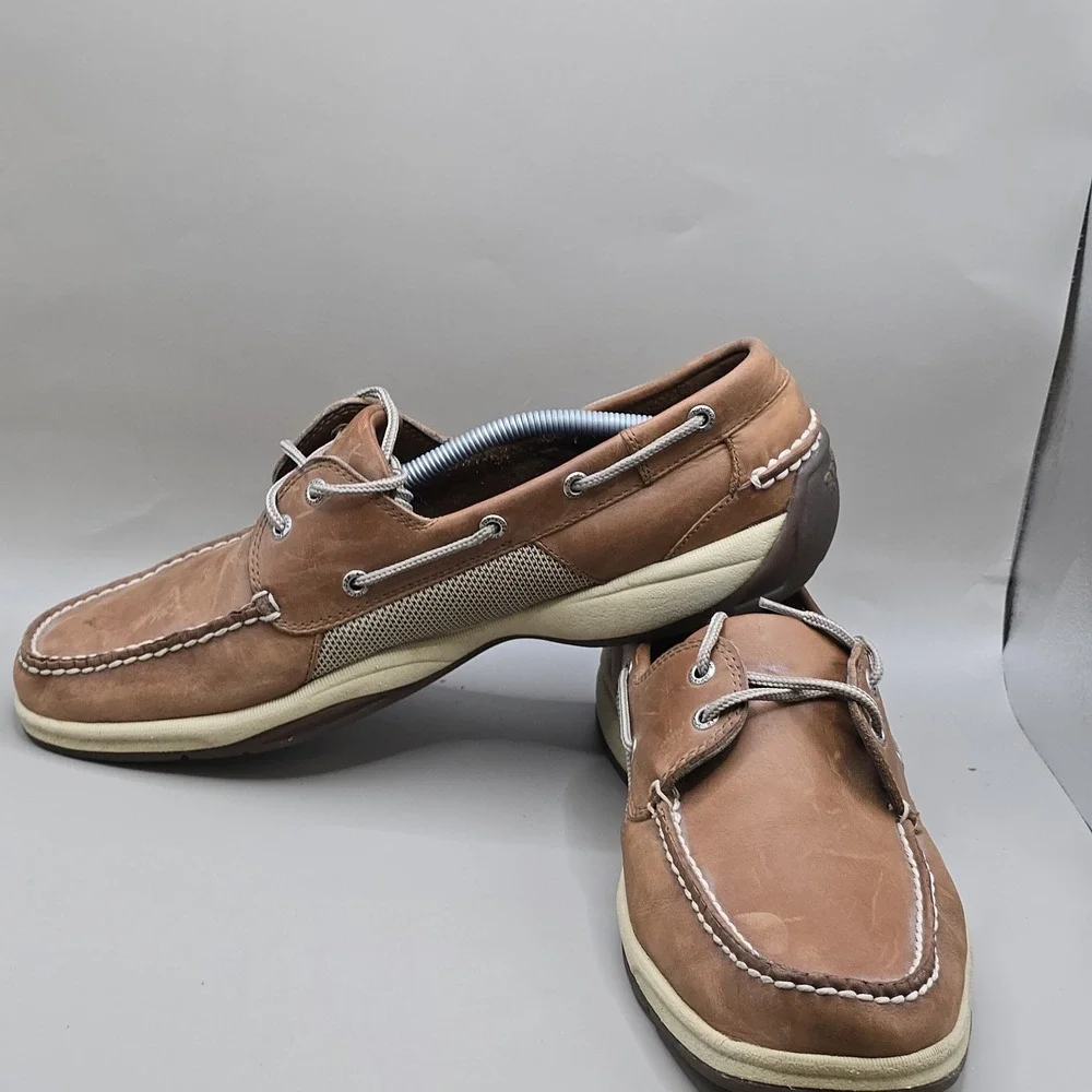 Sperry Top-Sider Intrepid 2 Eye Brown‎ Leather Boat Shoes 0276308 Men Size US 13